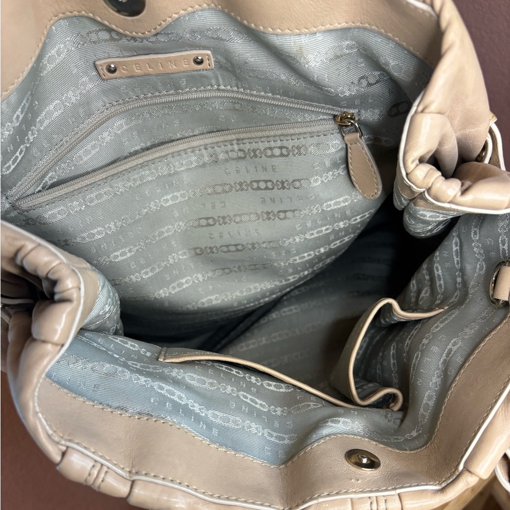 Celine Vintage Bag Tan Leather Shoulder Bag - Picture 7 of 11